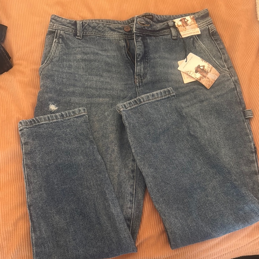 Sincerely Jules Blue Straight Leg Jeans